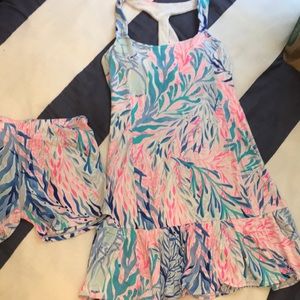 Lilly Pulitzer Luxletic tennis dress and shorts.